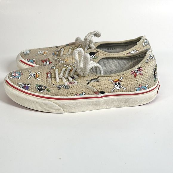 Vans One Piece Authentic Nami Straw Hat Crew Shoe Sneaker Men 6.5 / Womens 8 - Picture 5 of 16
